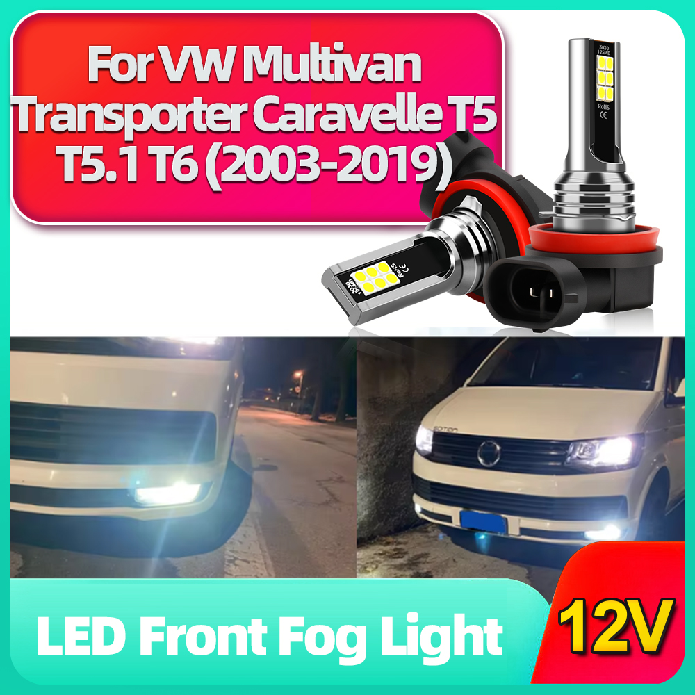 Grow Light T5 - 2Pcs 6000K White Car LED Fog
