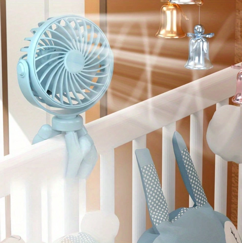 Oscillating Fan Clip - 360° Rotatable Flexible Clip On Mini
