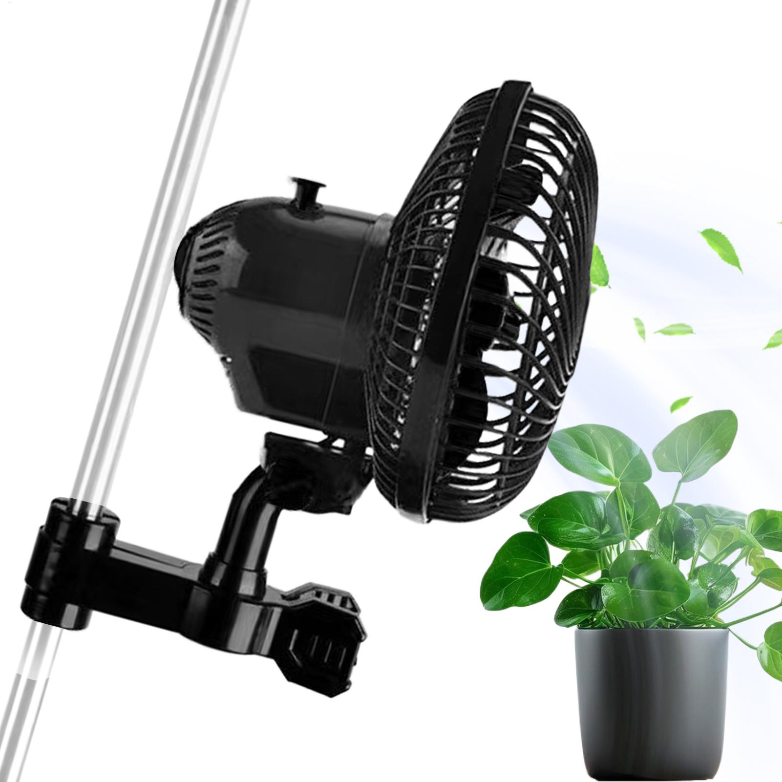 Oscillating Fan Clip - Grow Tent Fan Powerful Oscillating Ventilator