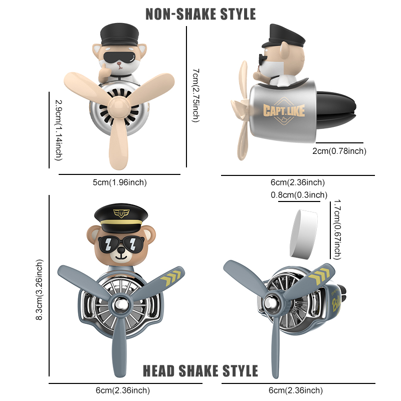 Rotating plane pilot dog car a - Oscillating Fan Clip บทวิจารณ์และราคา