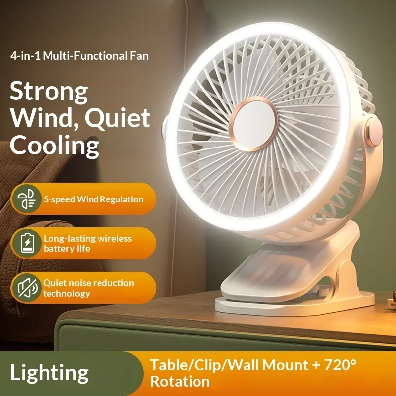 3-in-1 Clip/Wall/Stand Fan, 5  - Oscillating Fan Clip บทวิจารณ์และราคา