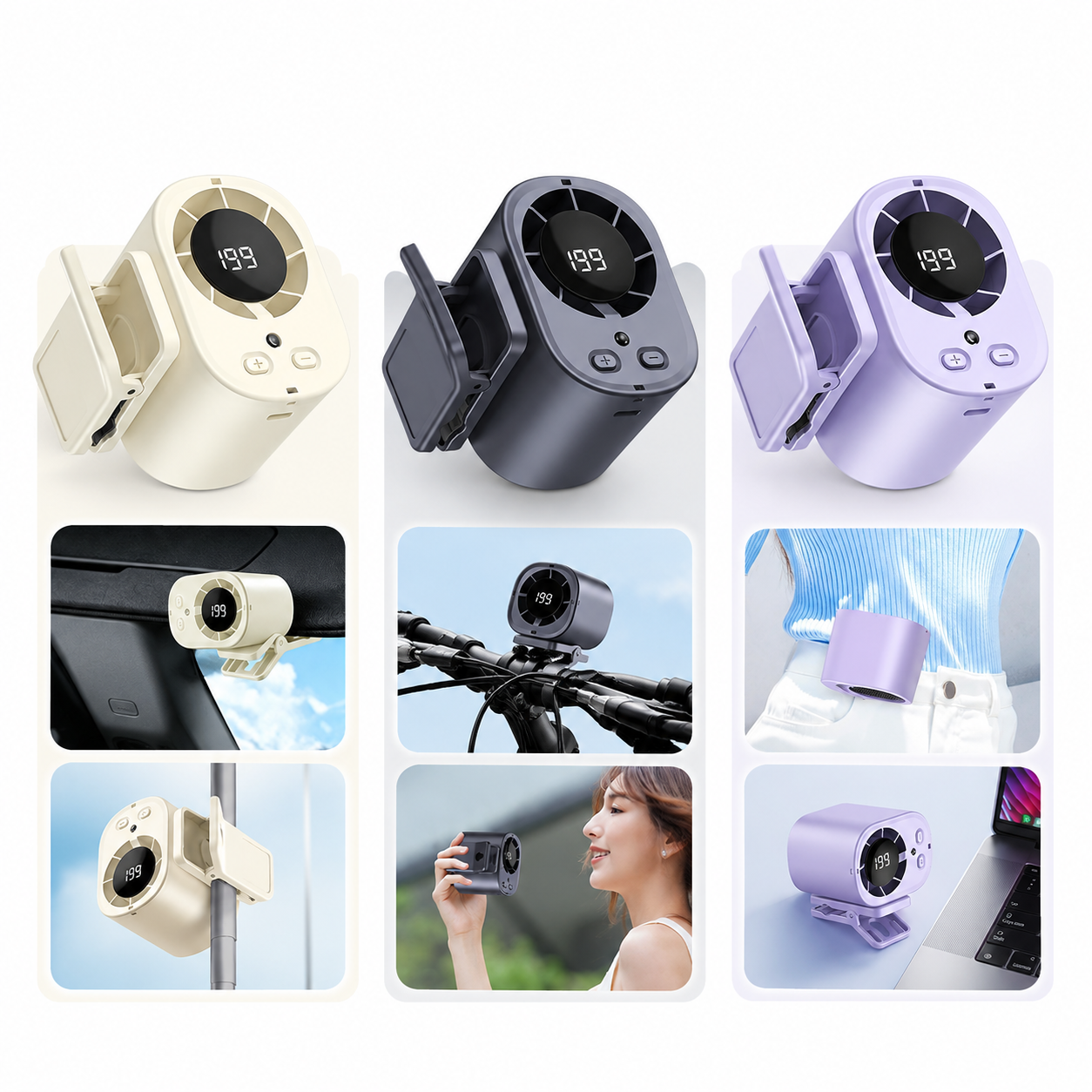 Car Semiconductor Cooling Clip - Oscillating Fan Clip บทวิจารณ์และราคา