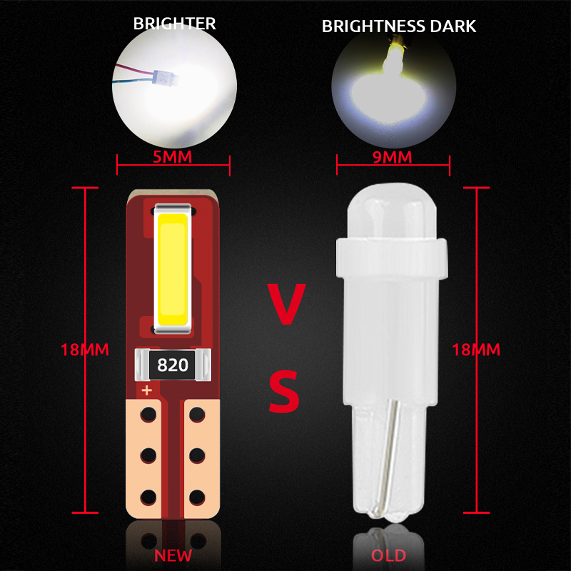 10Pcs T5 Led Bulb Canbus W3W 7 - Grow Light T5 บทวิจารณ์และราคา