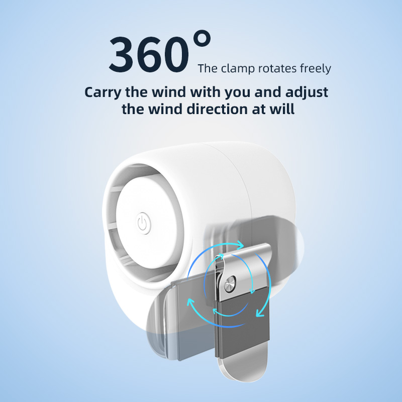 Portable Clip On Fan 1600mAh U - Oscillating Fan Clip บทวิจารณ์และราคา