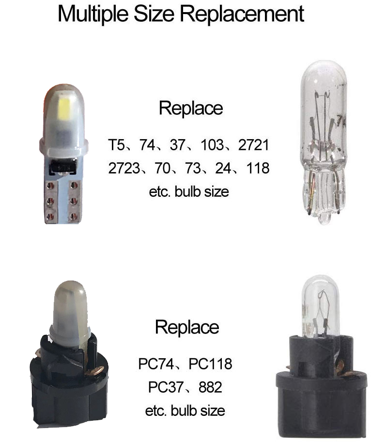 10pcs T5 PC74 B8.5 LED Canbus  - Grow Light T5 บทวิจารณ์และราคา
